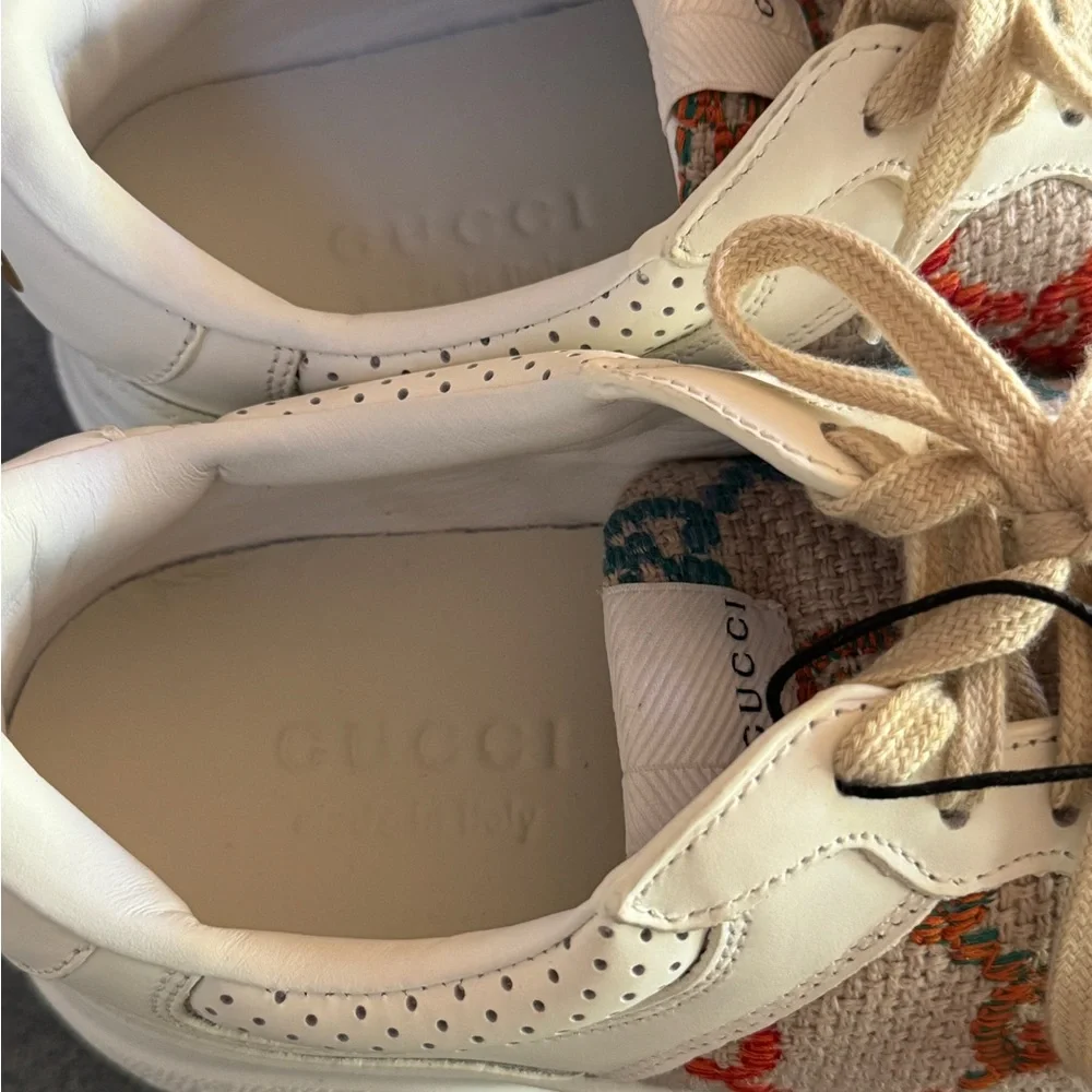 NWT Gucci Dali GG Embroidered Sneakers EU 41 Style 675840 - Picture 5 of 11